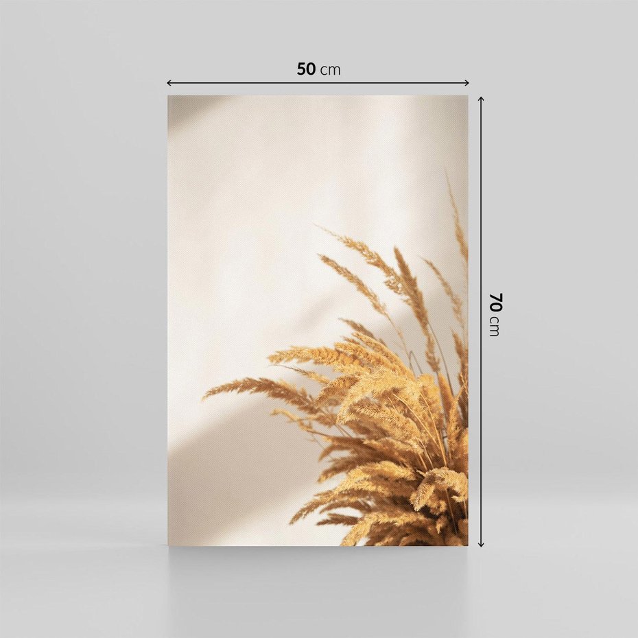 Obraz na płótnie 50x70 - Swobodne trawy boho - boho, suche