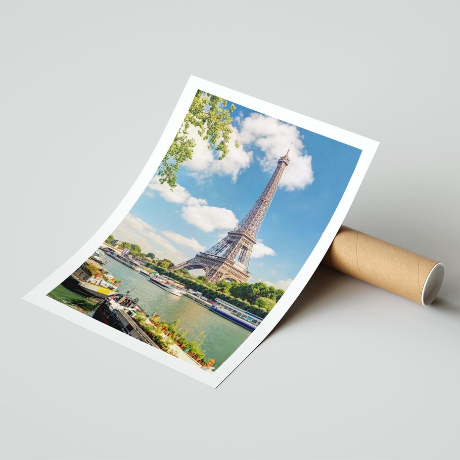 Plakat bez ramy 30x40 - Paryżska ikona Francji - wieża Eiffla, Paryż