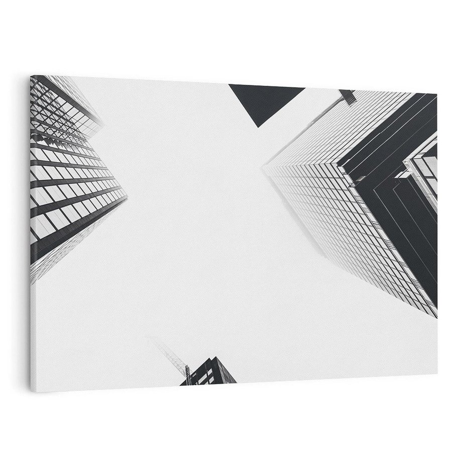 Obraz na płótnie 120x80 - Nowoczesna Dynamika - perspektywa, wieżowce