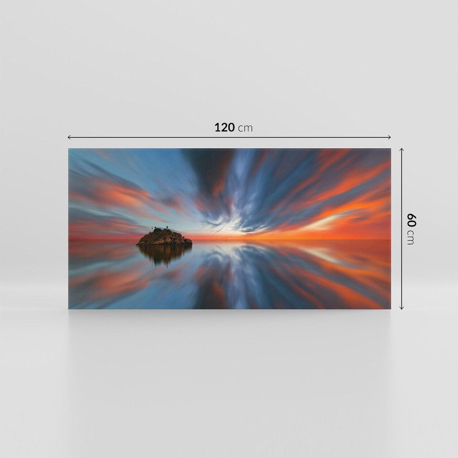 Obraz na płótnie 120x60 - Love - Sercem Do Ciebie - morze, woda