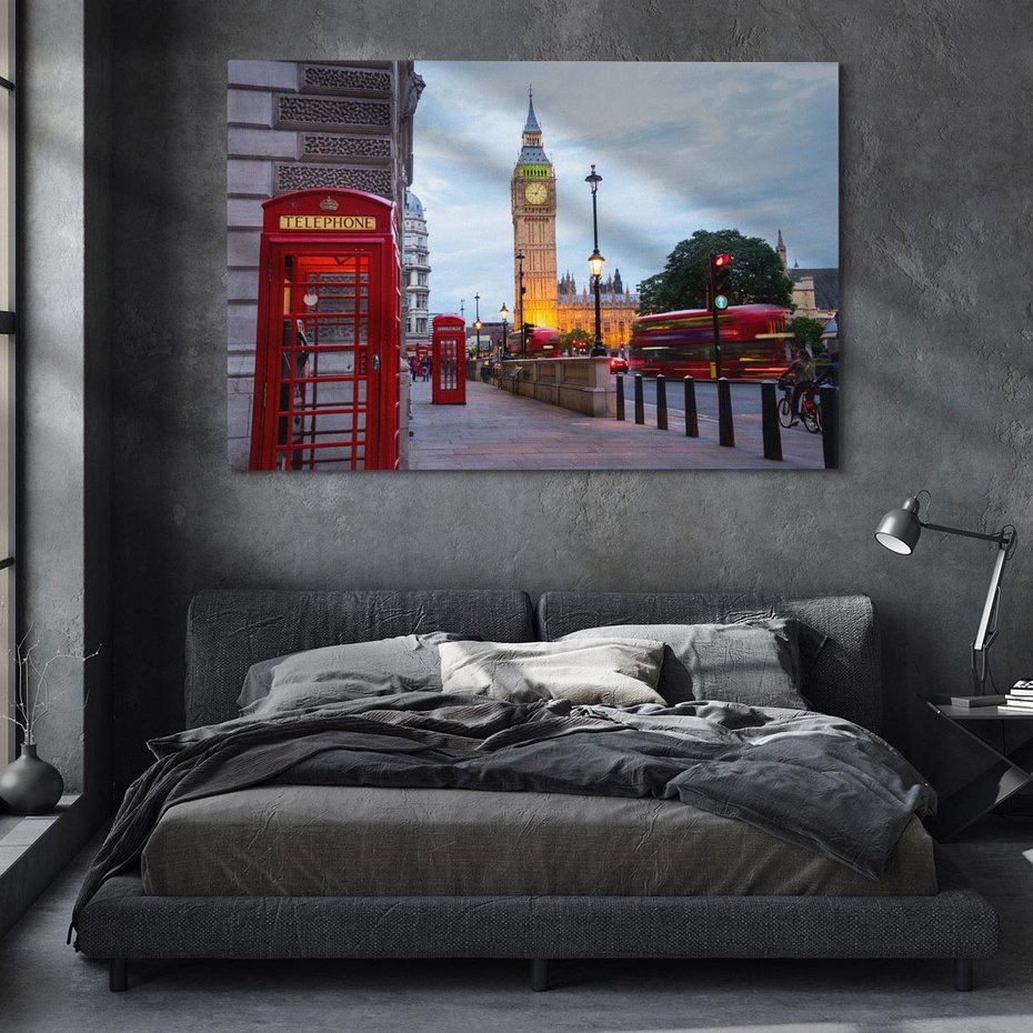 Obraz na płótnie 100x70 - Big Ben: ikona Londynu - Londyn, Big Ben