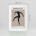 Plakat w ramie 50x70 - Sztuka Nowoczesności: Minimalistyczny Plakat - modern art, minimalistyczny plakat - rama biała