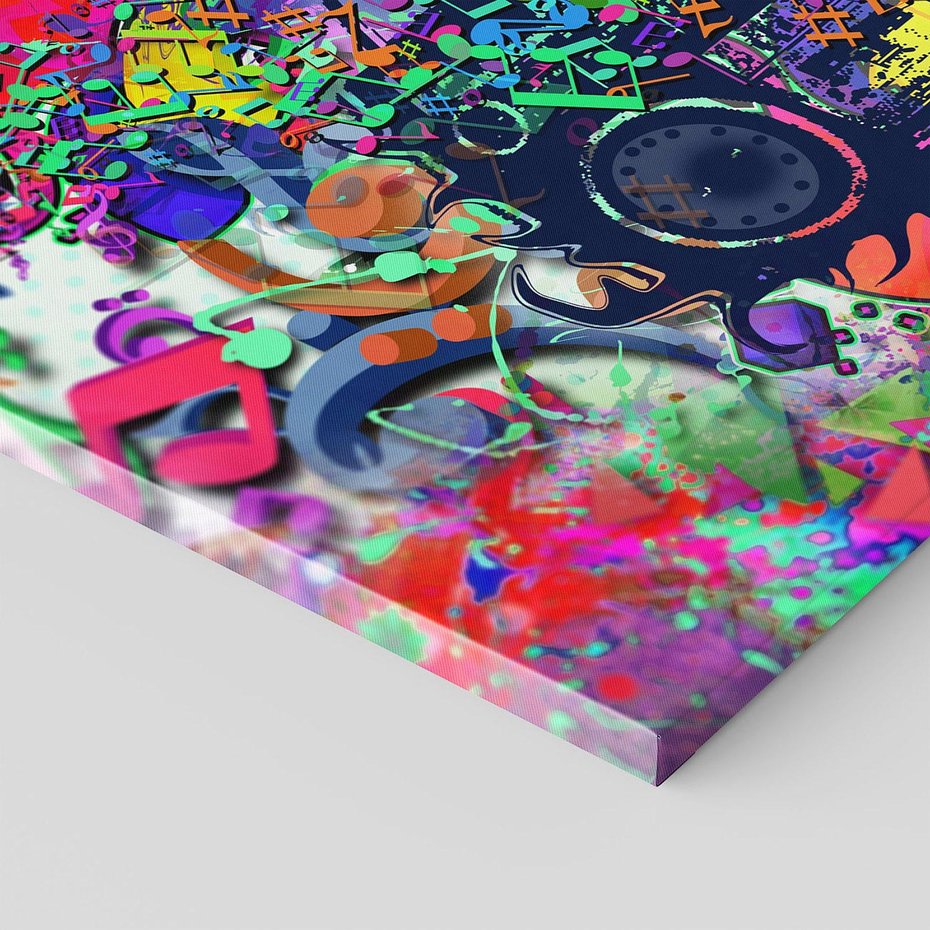 Obraz na płótnie 70x50 - Harmonia Muzyki - grafika, muzyka