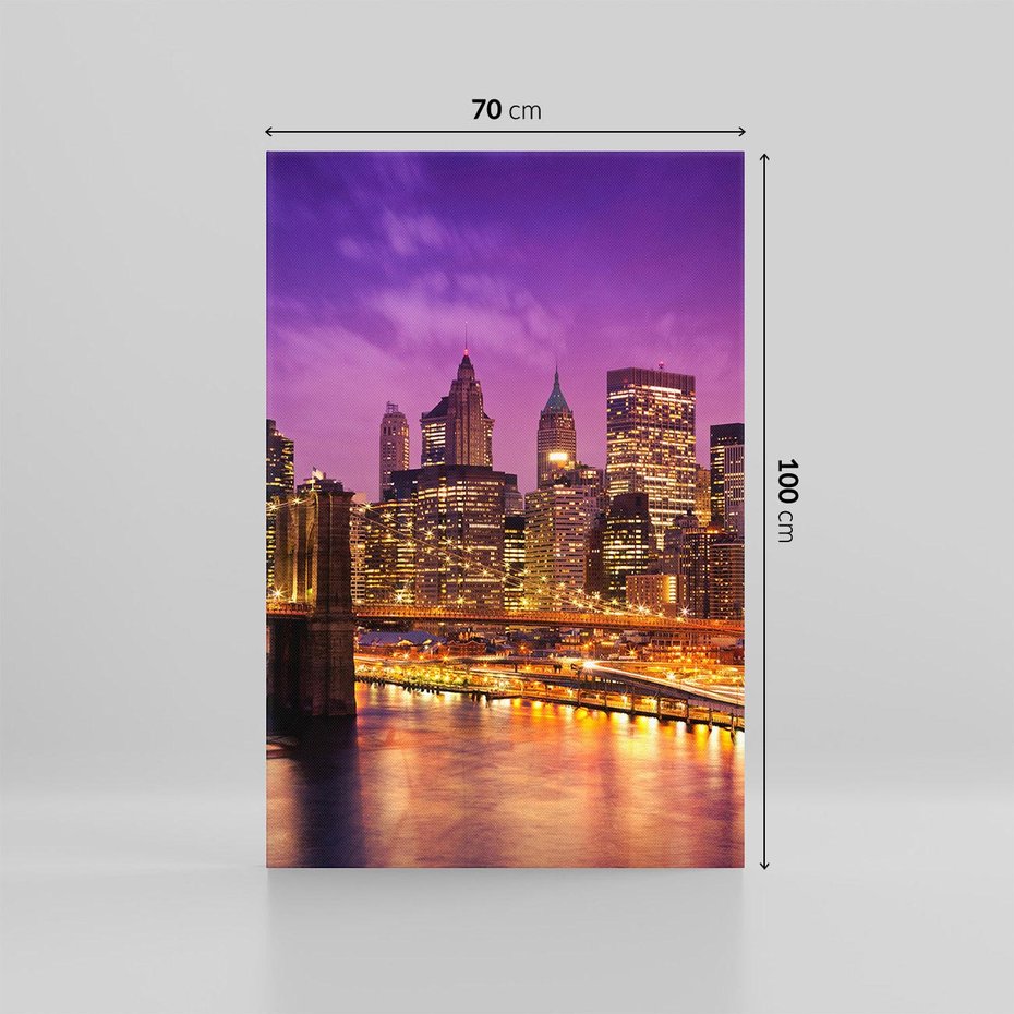 Obraz na płótnie 70x100 - Nowy Jork: miasto nieprzespanych nocy - New York, USA