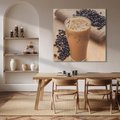 Obraz na płótnie 30x30 - Kawa ice coffee: orzeźwiający napój - kawa, ice