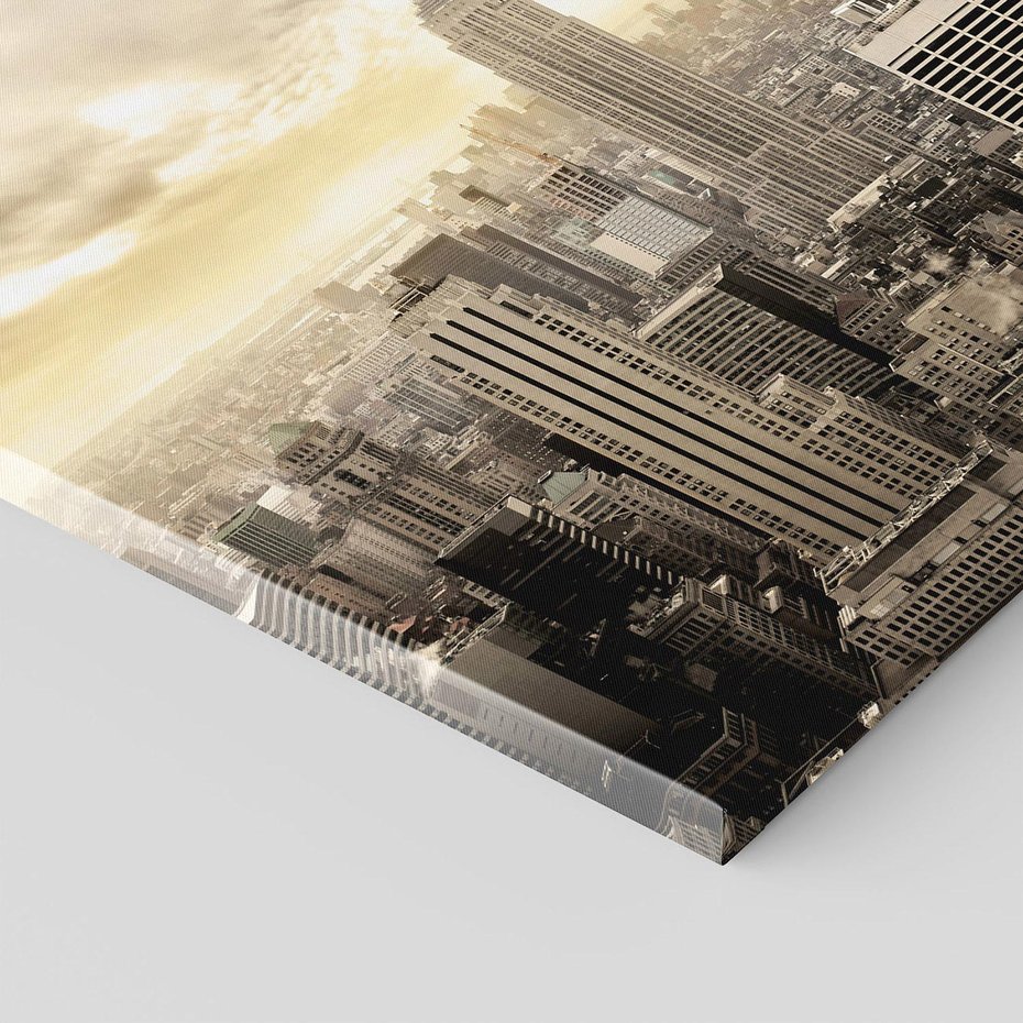 Obraz na płótnie 70x70 - Magia Manhattanu: miasto, które nigdy nie śpi - Manhattan, NY