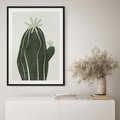 Plakat bez ramy 21x30 - Zieleń Inspirującego Życia - zielony plakat, minimalizm