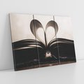 Obraz na płótnie 120x80 - Książka - Serce Retro - ksizka, serce