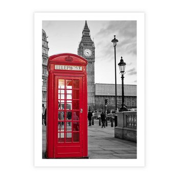 Plakat bez ramy 40x50 - Budka w Londynie - Londyn, budka