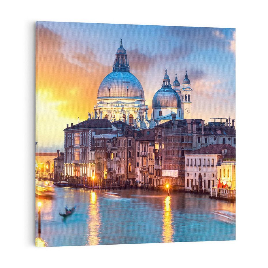 Obraz na płótnie 70x70 - Wenecja: miasto zakochanych - Wenecja, Włochy