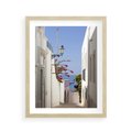 Plakat w ramie 40x50 - Podróże w Czasie: Perspektywiczna Uliczka - uliczka, perspektywa - rama drewno