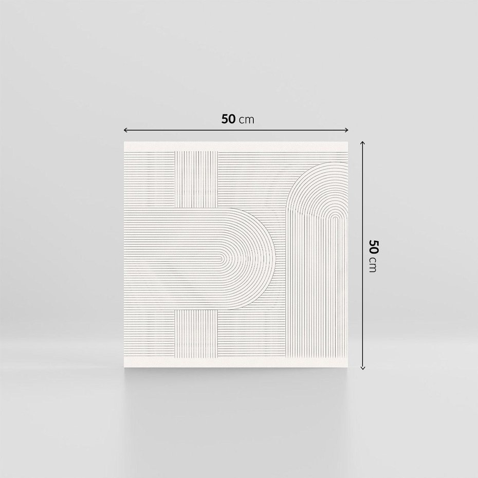 Obraz na płótnie 50x50 - Geometryczna Elegancja Mid Century - mid century, minimalizm