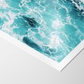 Plakat bez ramy 30x40 - Wzburzony Ocean: Widok Z Góry - wzburzony ocean, błękitna woda