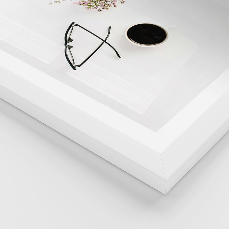 Plakat w ramie 30x40 - Codzienne Radości - kompozycja, bukiet - rama biała