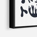 Obraz w ramie 50x70 - Rozmyte Granice Wspomnień - inspiracja mattise, abstrakcja - rama czarna
