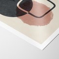 Plakat bez ramy 40x50 - Abstrakcyjna Harmonia - abstrakcyjne nieregularne kształty, minimalistyczny plakat