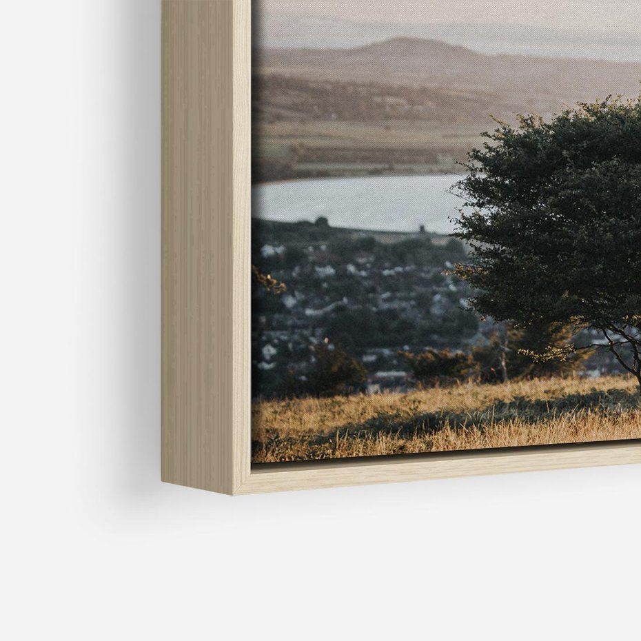 Obraz w ramie 80x80 - Siła Natury - drzewo, pejzaż - rama drewno