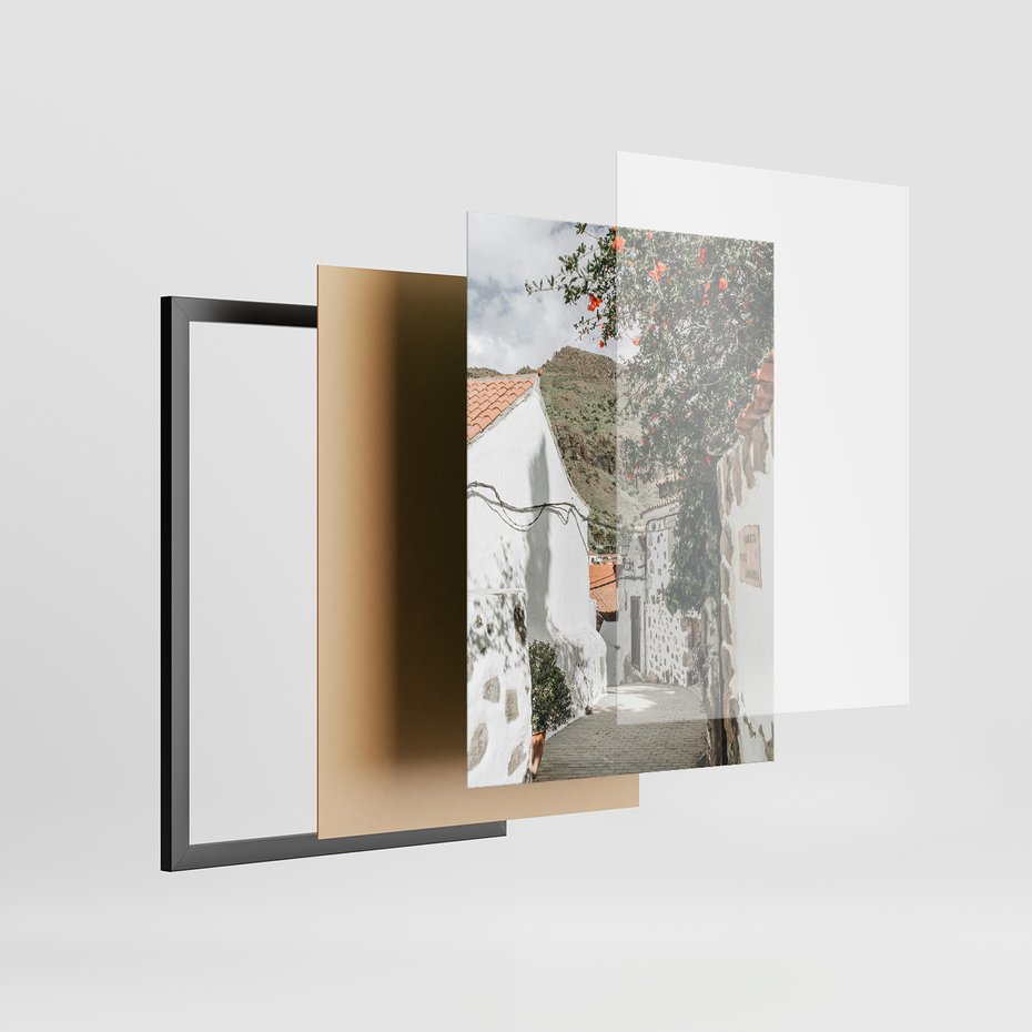 Zestaw obrazy w ramie 50x70 galeria - Włochy, południe, podróż, wakacje - rama czarna