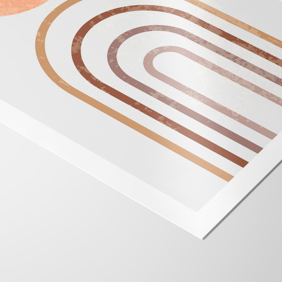 Plakat bez ramy 21x30 - Geometryczny Blask Złota - grafika, złoto