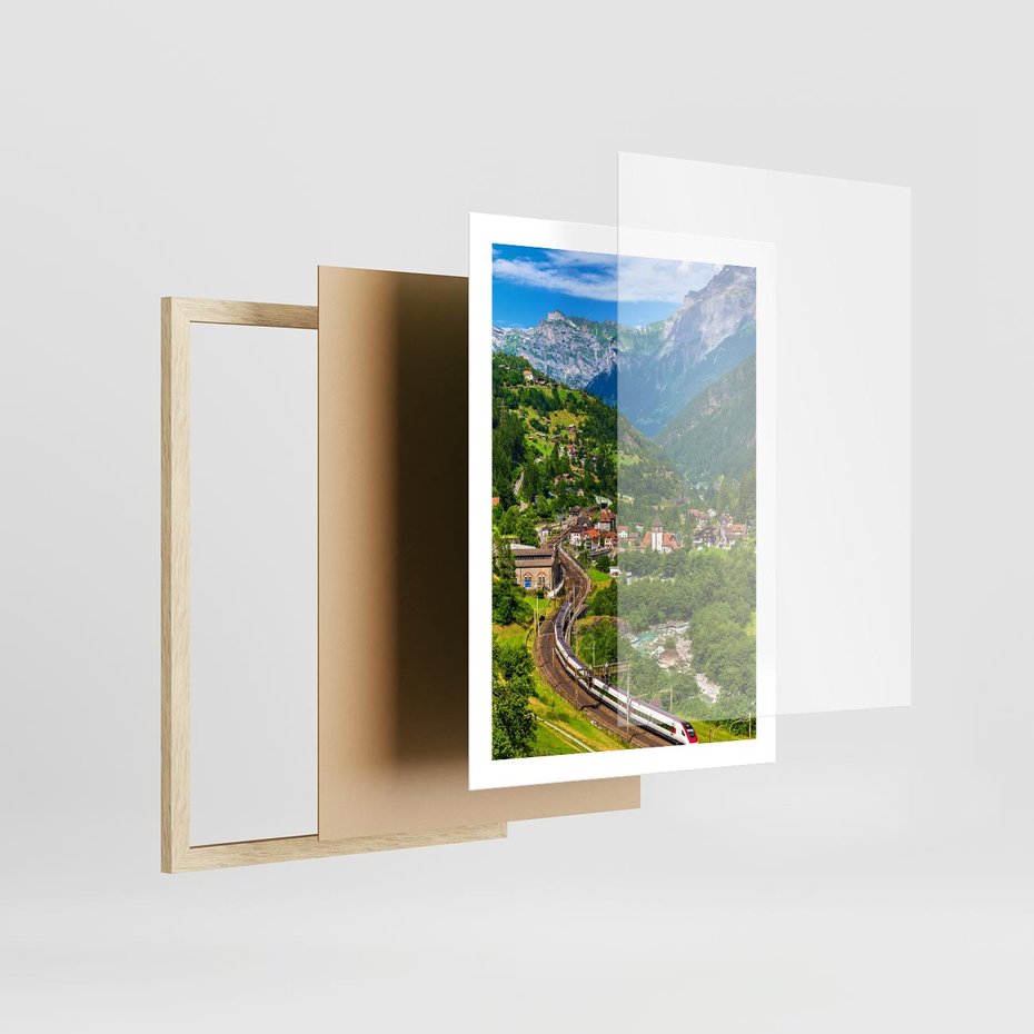 Plakat w ramie 50x70 - Magiczne Horyzonty - pejzaż, perspektywa - rama drewno