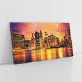 Obraz na płótnie 100x50 - Zachód słońca w Nowym Jorku - Nowy Jork, zachód