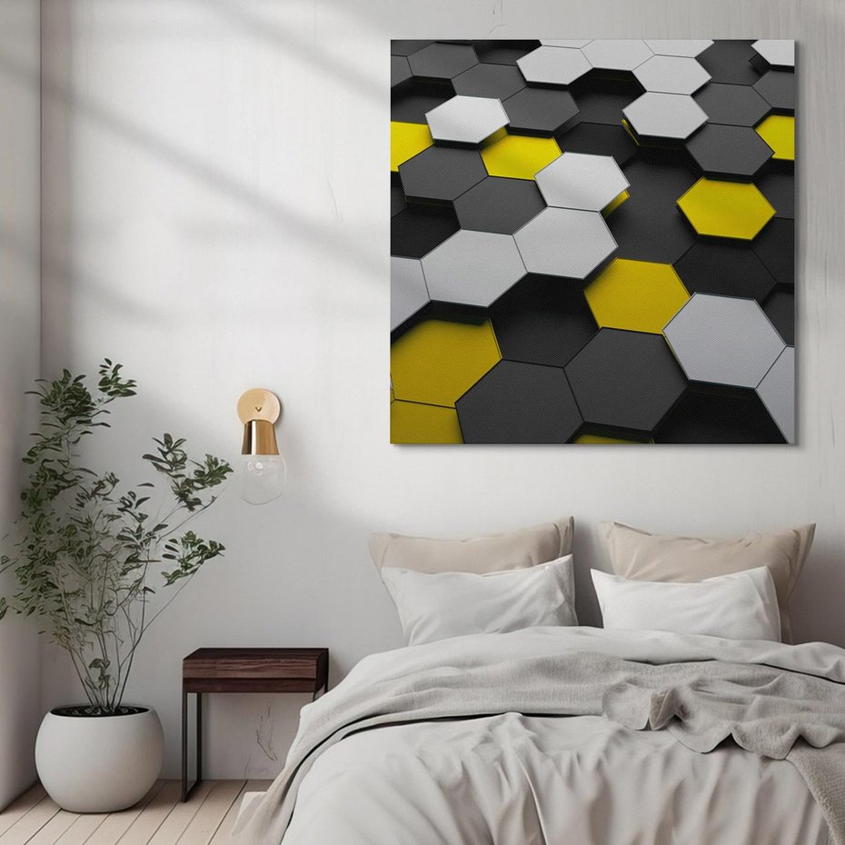 Obraz na płótnie 40x40 - Wymiar abstrakcji - 3D, abstrakcja