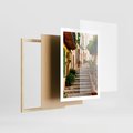 Plakat w ramie 50x70 - Uroczysta perspektywa uliczki - uliczka, perspektywa - rama drewno