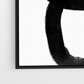 Obraz w ramie 50x50 - Kształtując Granice - abstrakcja, minimalizm - rama czarna
