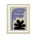 Plakat w ramie 50x70 - Abstrakcyjne Interakcje Form - minimalizm, boho plakat - rama drewno