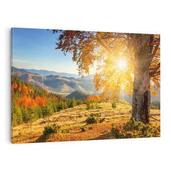 Obraz na płótnie 120x80 - Bliskość natury - góry, drzewo