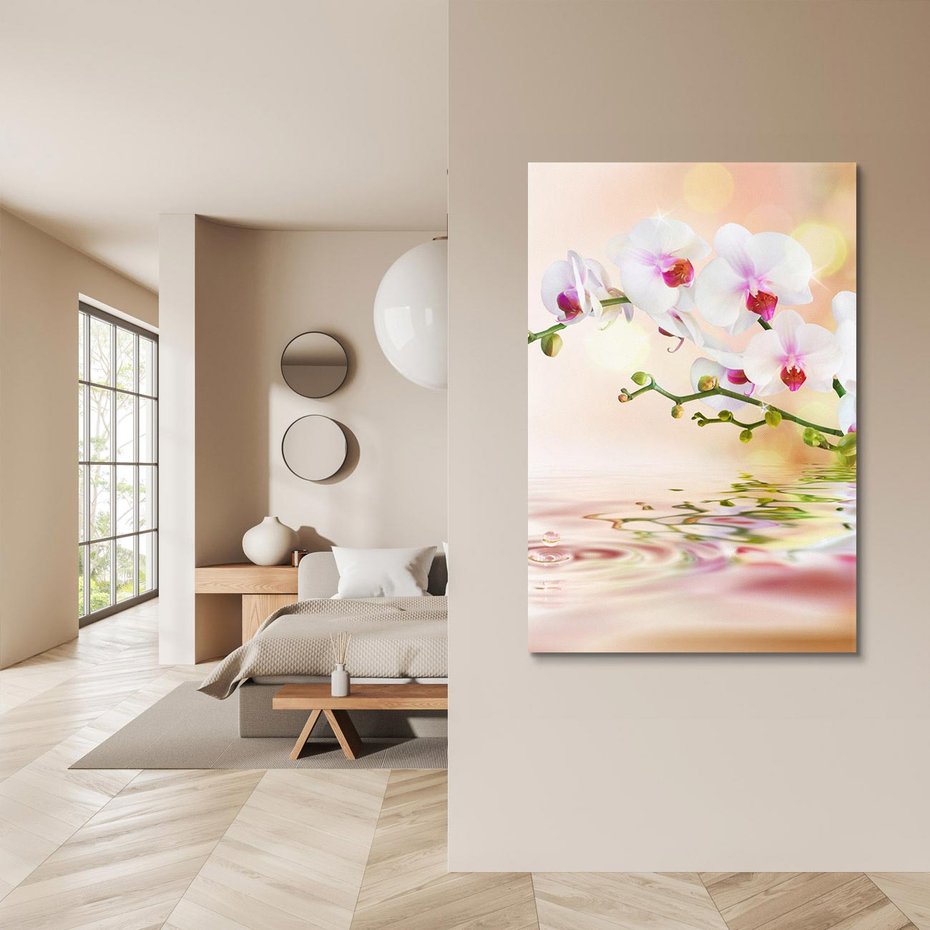 Obraz na płótnie 50x70 - Elegancja orchidei - orchidea, kwiaty