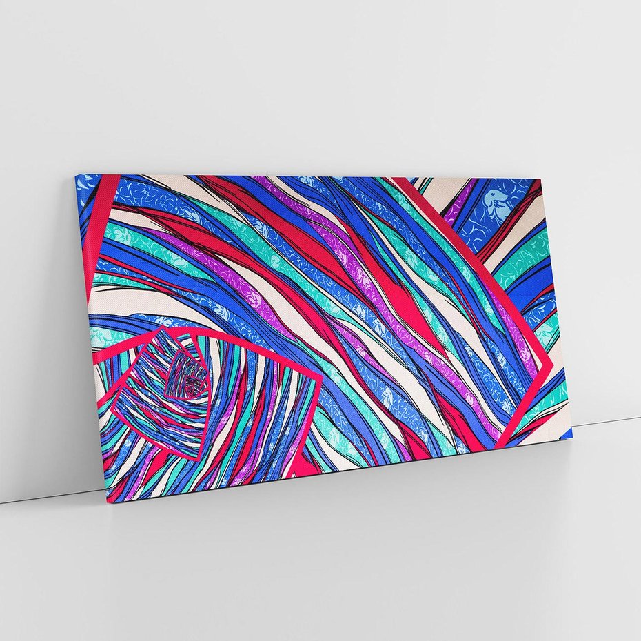 Obraz na płótnie 100x50 - Abstrakcyjna Gra Świateł i Cieni - abstrakcja