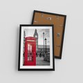 Plakat w ramie 30x40 - Budka w Londynie - Londyn, budka - rama czarna