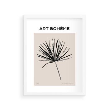 Plakat w ramie 40x50 - Rozkwitające Boho Kształty - boho sztuka, plakat - rama biała