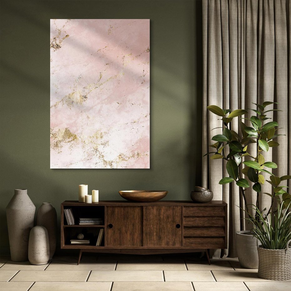 Obraz na płótnie 70x100 - Piękno w Szczegółach - marmur, złoto