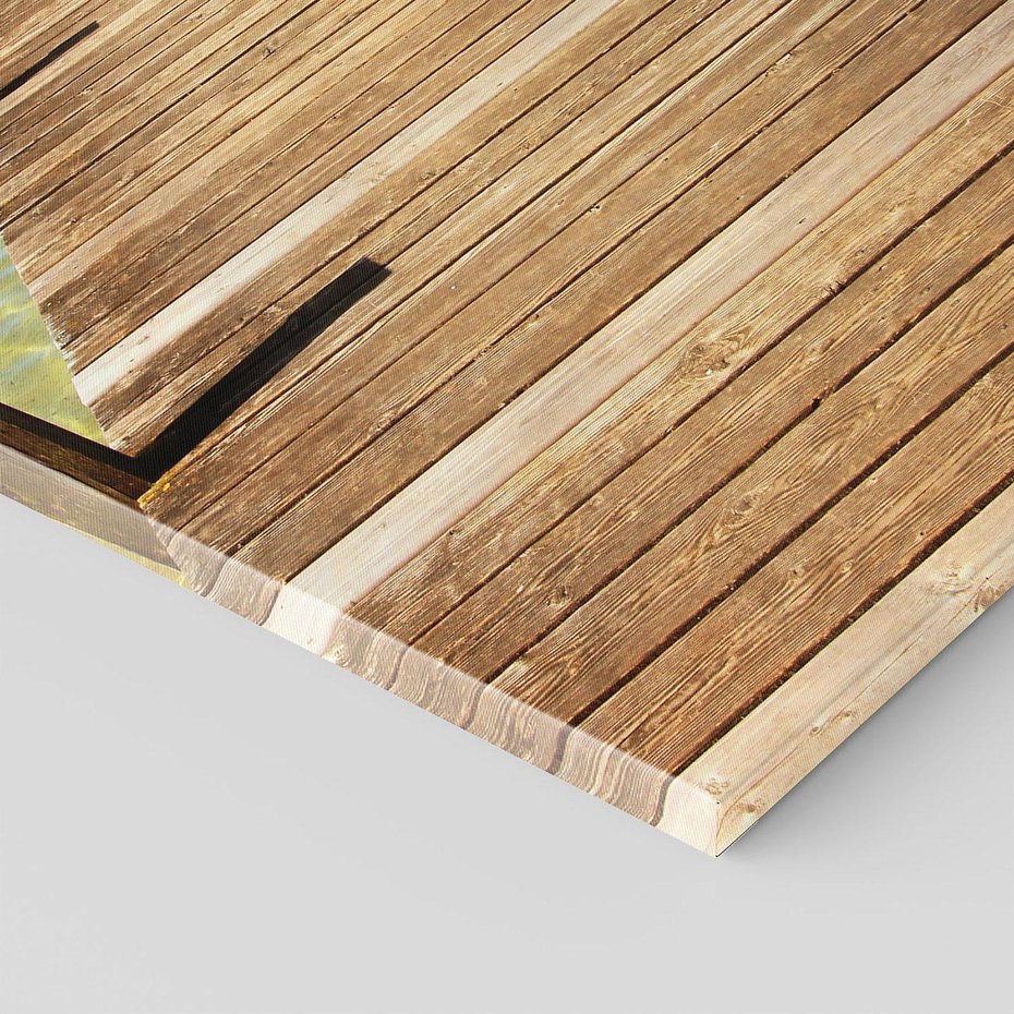 Obraz na płótnie 80x120 - Pomost nad morską przestrzenią - pomost, morze