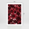 Plakat bez ramy 50x70 - Energia Kwiatów - czerwone kwiaty, kompozycja
