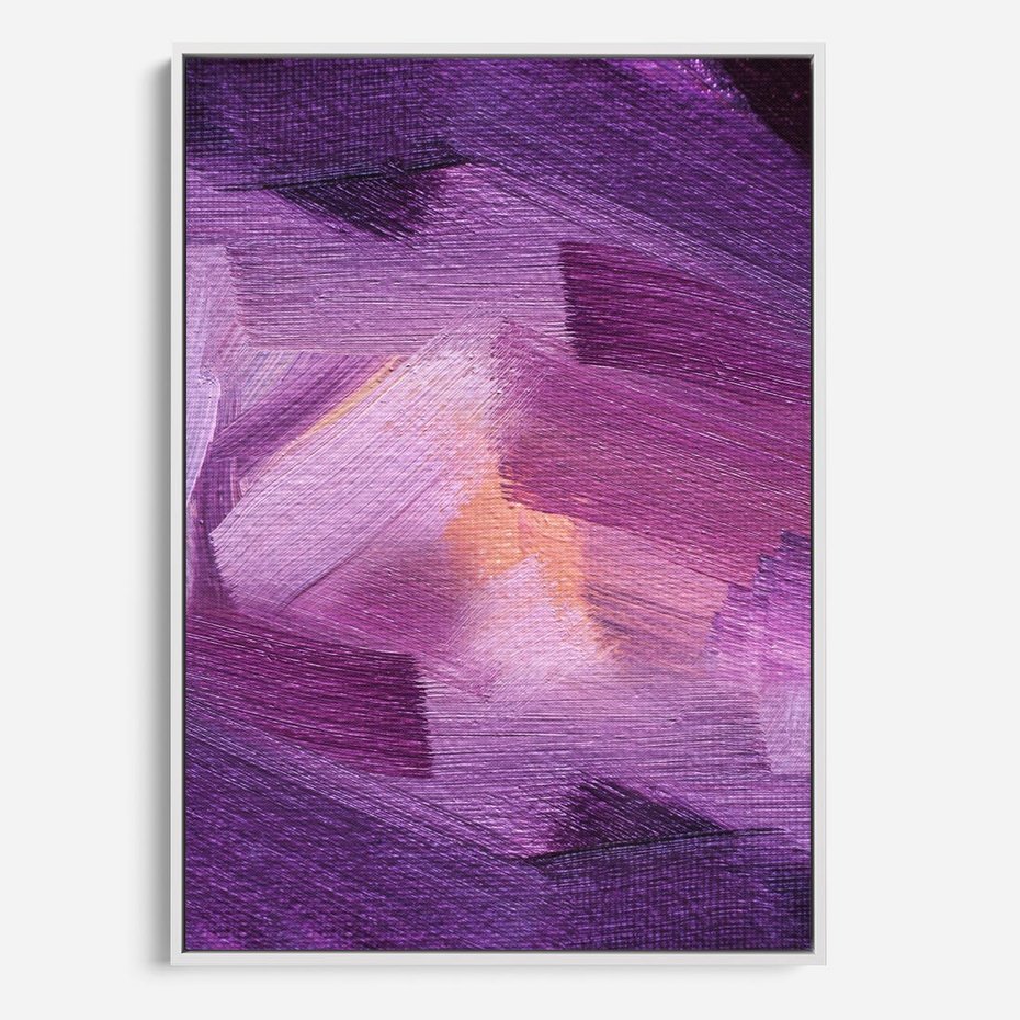 Obraz w ramie 80x120 - Abstrakcyjna gra kolorów - abstrakcja, akwarela - rama biała