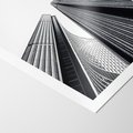 Plakat bez ramy 21x30 - Monochromatyczna Wizja - architektura, wysoki wieżowiec