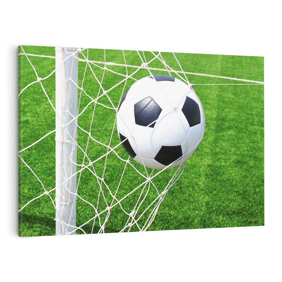Obraz na płótnie 70x50 - Namiętność Piłki i Gola - piłka nożna, gol