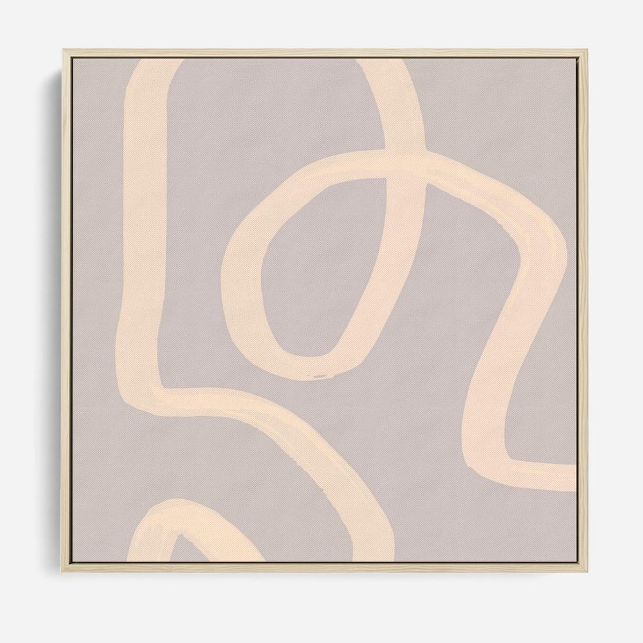 Obraz w ramie 80x80 - Nowoczesne Odbicia - minimalistyczny obraz, nowoczesny - rama drewno