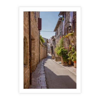 Plakat bez ramy 30x40 - Uliczka Wakacyjnego Miasteczka - uliczka, wakacje