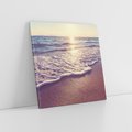 Obraz na płótnie 60x60 - Plaża: błogie chwile nad morzem - plaża, morze