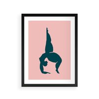 Plakat w ramie 50x70 - Zaklęte Wzory - abstrakcja, kobieca sylwetka - rama czarna