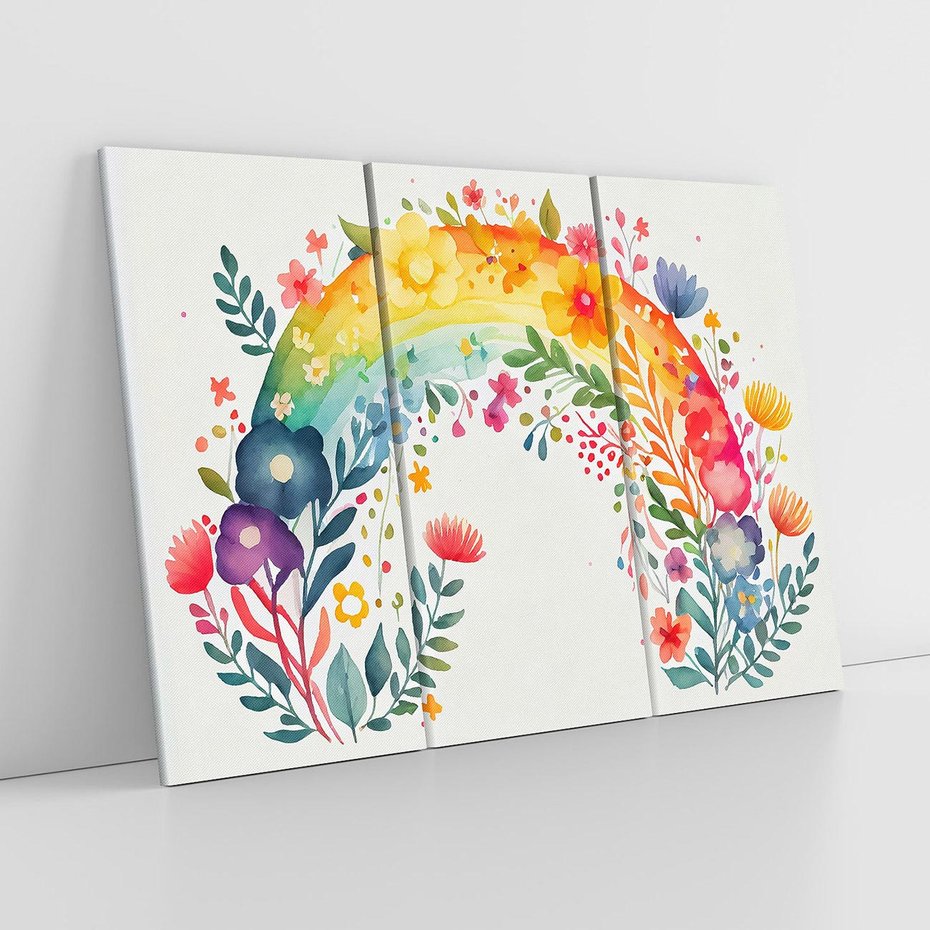 Obraz na płótnie 120x80 - Świat Kolorów - obraz pokój dziecka, dziewczynki