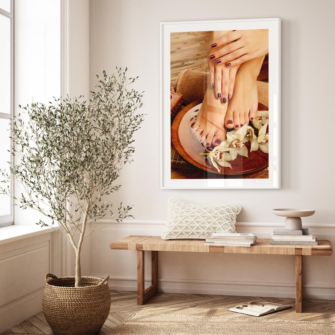 Plakat bez ramy 40x50 - Relaksujące Spa i Perfekcyjny Manicure - spa, paznokcie