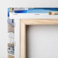 Obraz na płótnie 80x80 - Urokliwy widok na Santorini - Santorini, widok