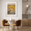 Plakat w ramie 30x40 - Autoportret van Gogha - van gogh, autoportret - rama drewno