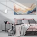 Obraz na płótnie 100x50 - Ukojenie Współczesności - abstrakcyjne fale, gładkie linie