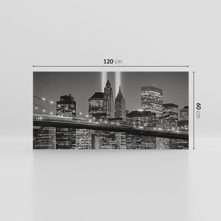 Obraz na płótnie 120x60 - Miasto ożywione nocą - miasto, noc